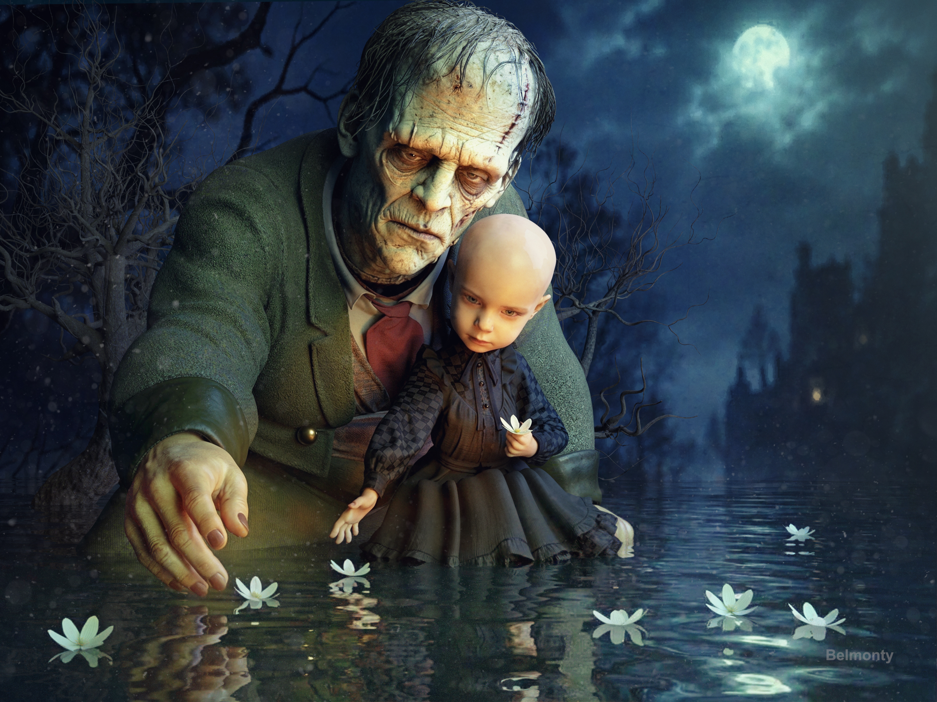 Innocence 3D Render, Digital Artwork by Belmontty