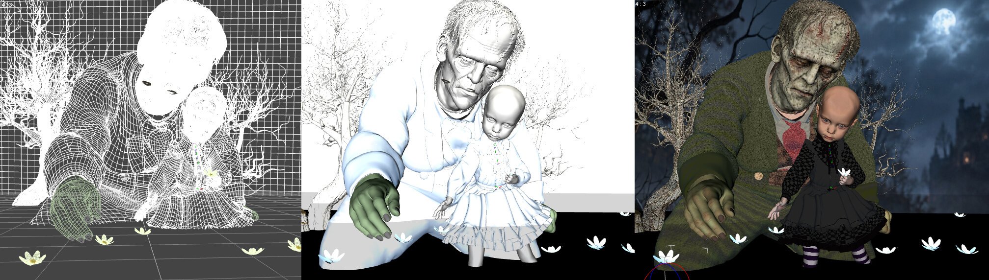 Innocence 3D Render, Digital Artwork by Belmontty
