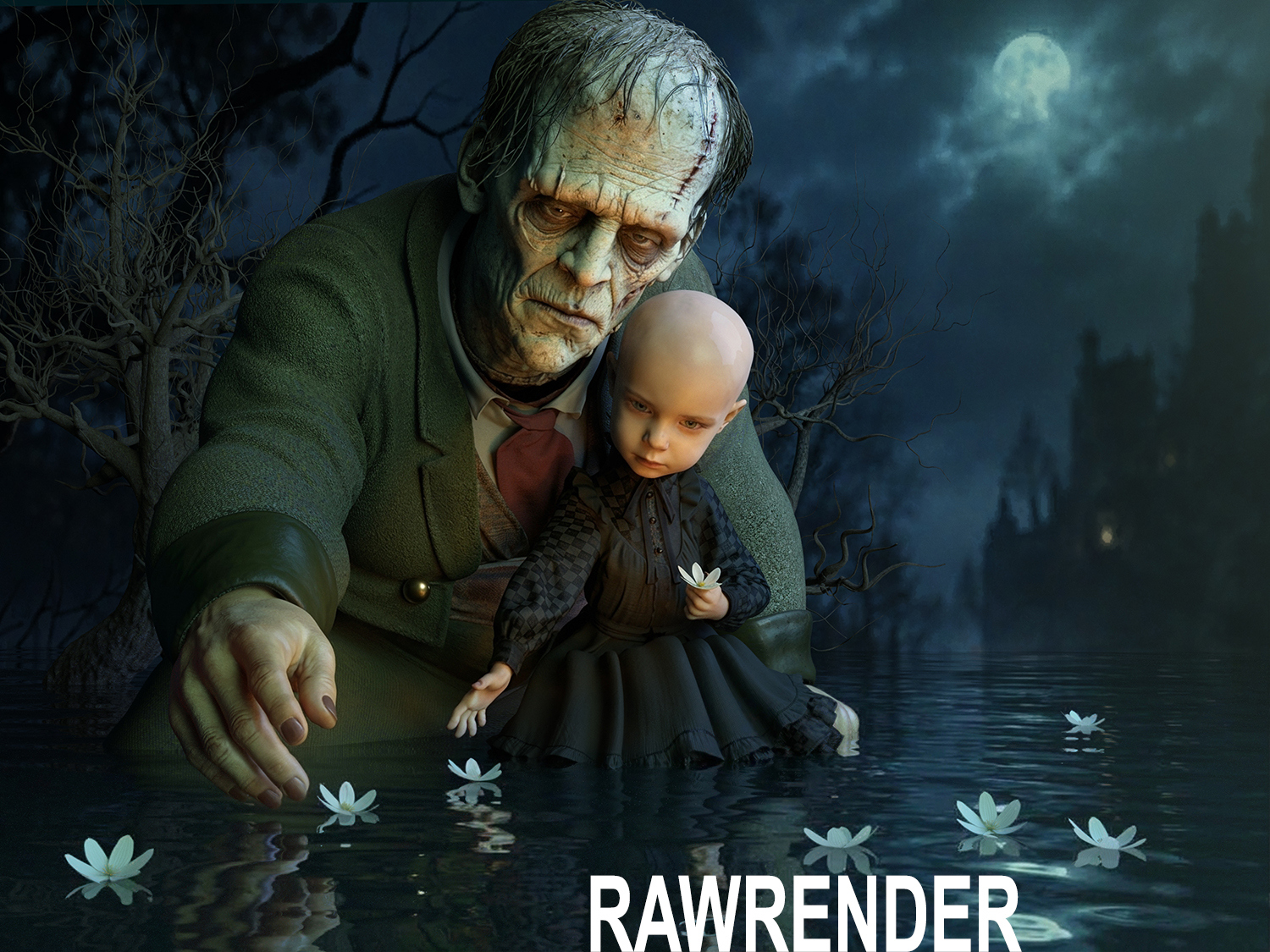 Innocence 3D Render, Digital Artwork by Belmontty