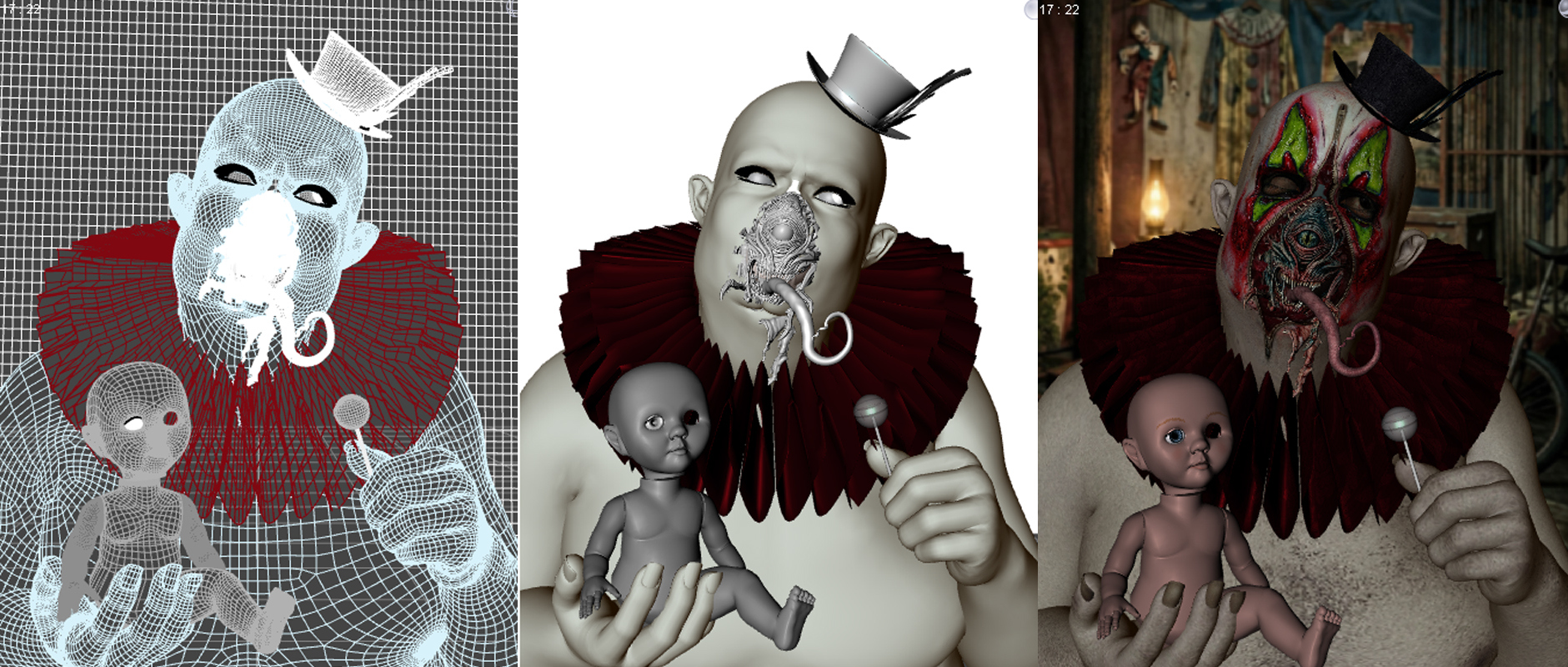 The Never-Ending Show 3D Render, Digital Artwork by Belmontty