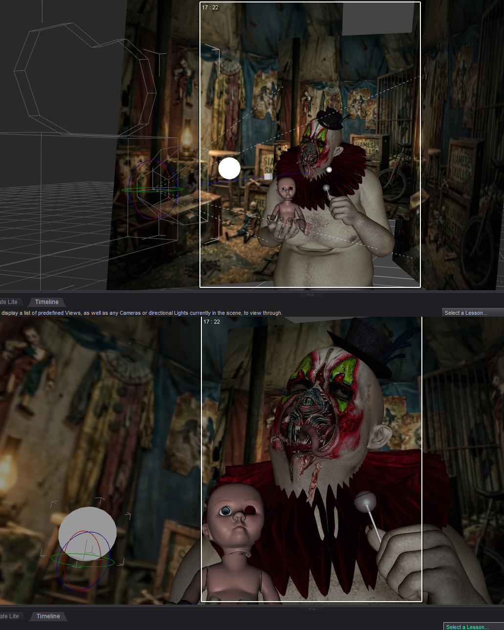 The Never-Ending Show 3D Render, Digital Artwork by Belmontty