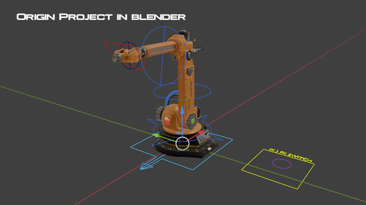 Robotic Arm Rigged 3D Model