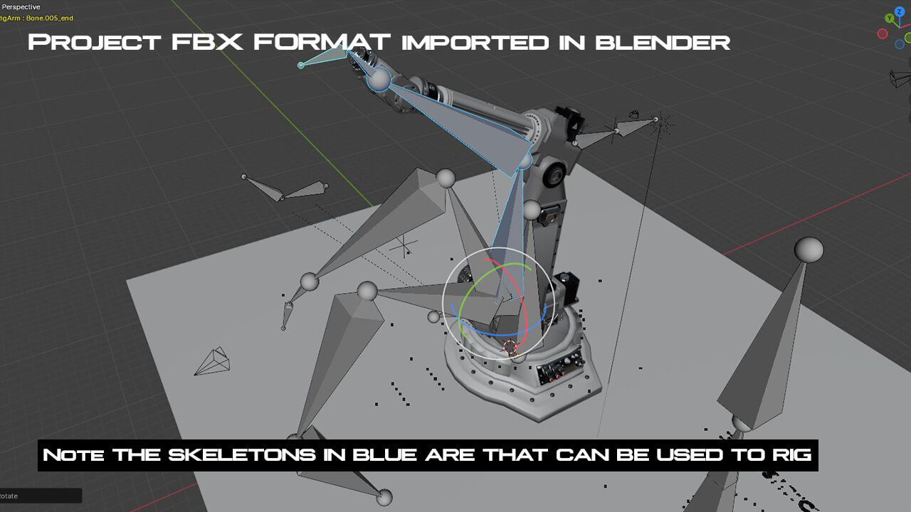 Robotic Arm Rigged 3D Model