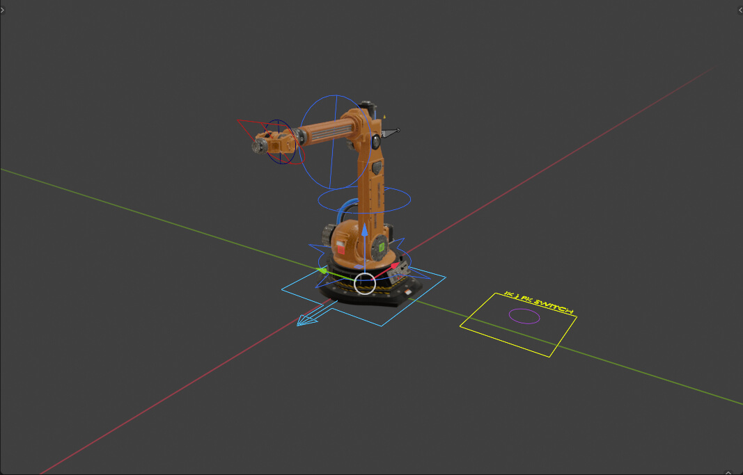 Robotic Arm Rigged 3D Model
