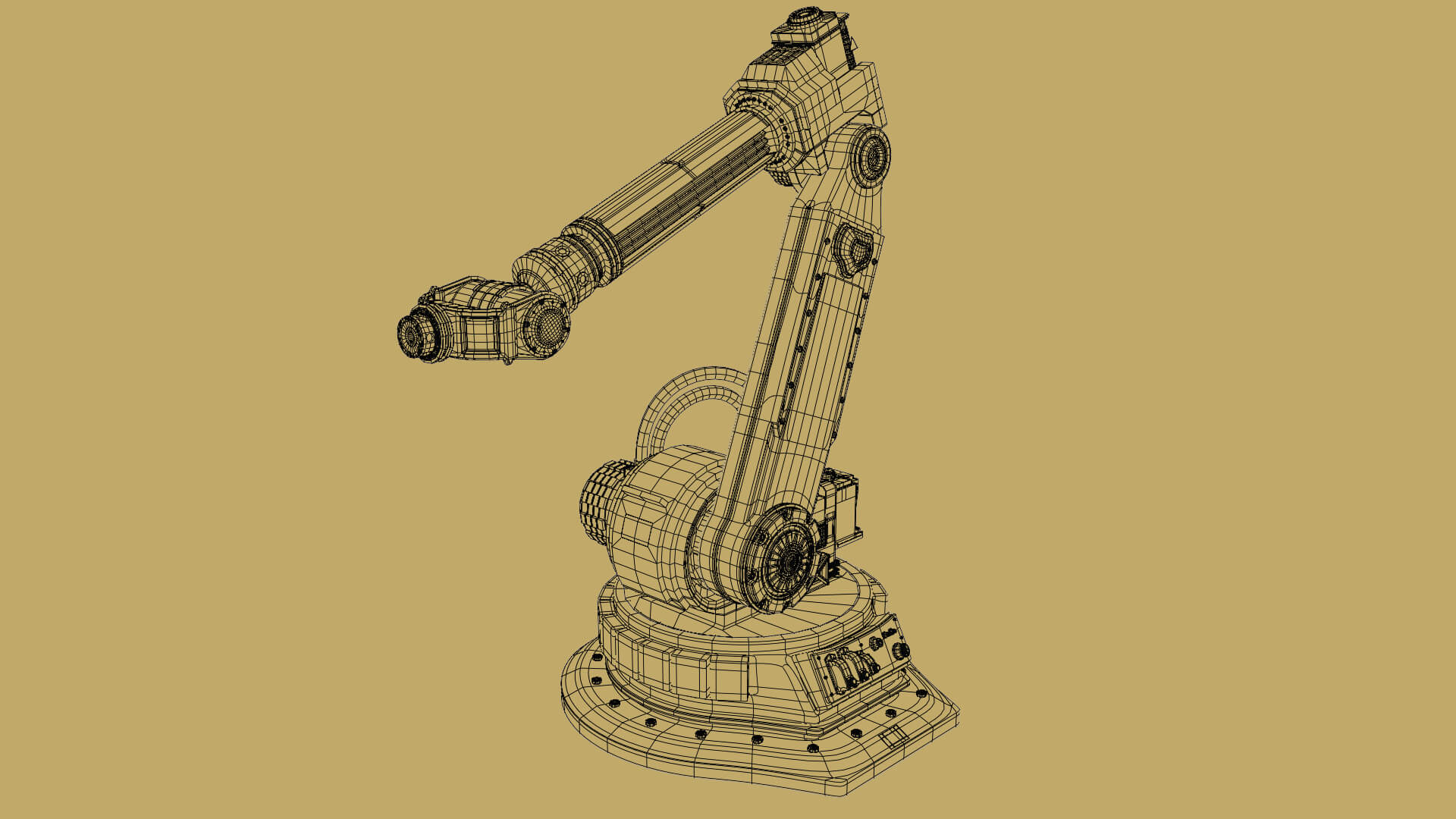Robotic Arm Rigged 3D Model