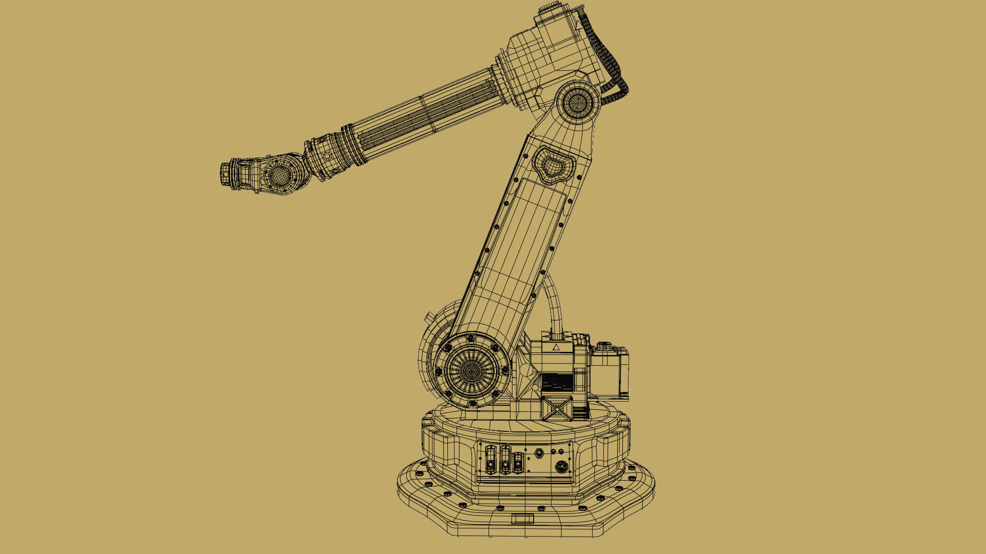 Robotic Arm Rigged 3D Model