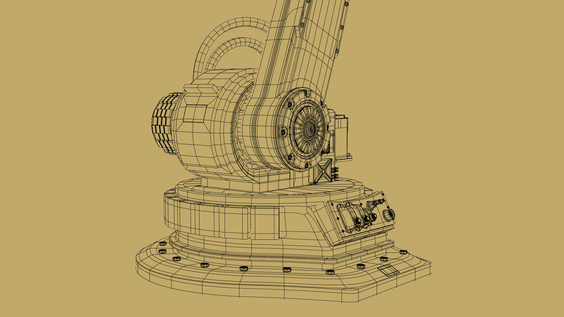 Robotic Arm Rigged 3D Model