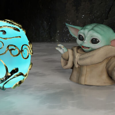 A Curious Holochron 3D Wallpaper