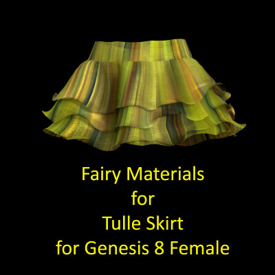 Fairy Materials for Tulle Skirt for Genesis 8 Female