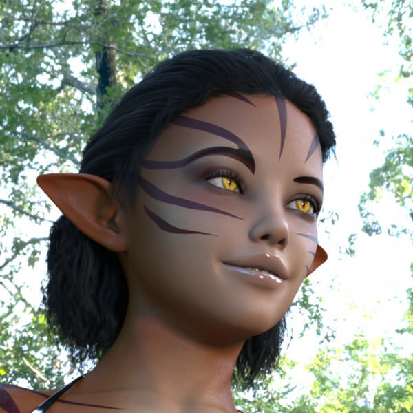 Annie as a Tiger Elf 2