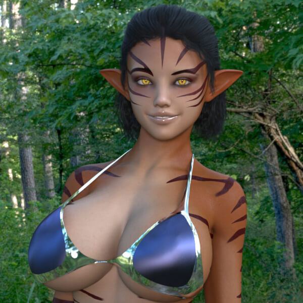 Annie as a Tiger Elf