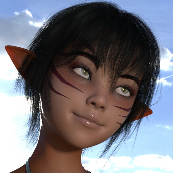 Lian as a Tiger Elf 2