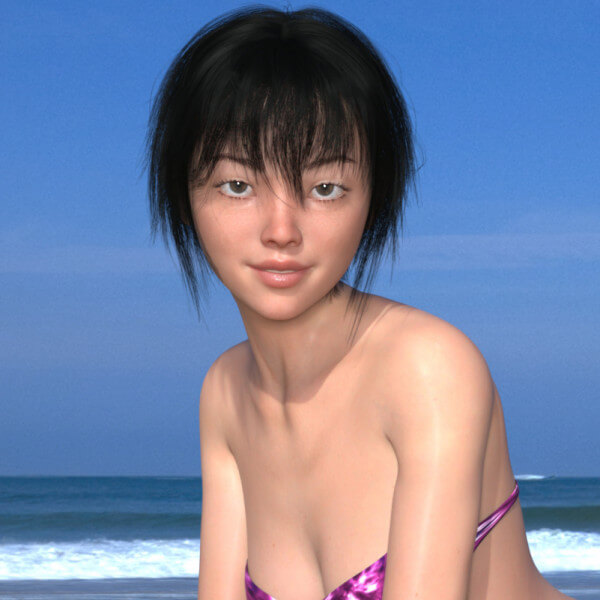 Lian at the Beach 1