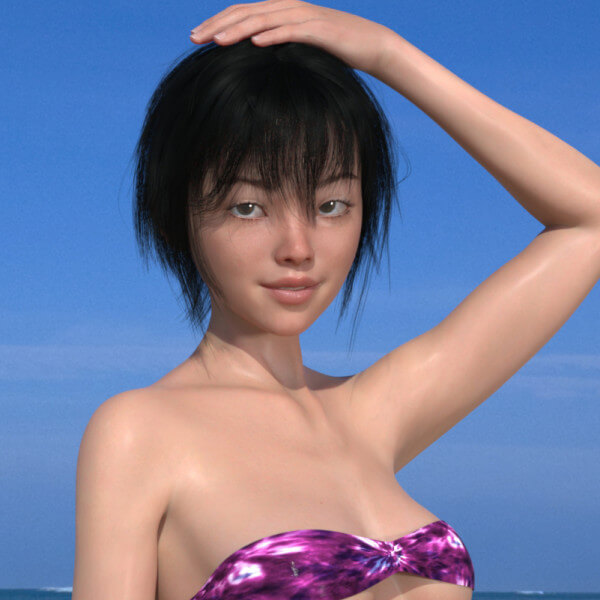 Lian Character Body and Head Morphs for Genesis 8 Female