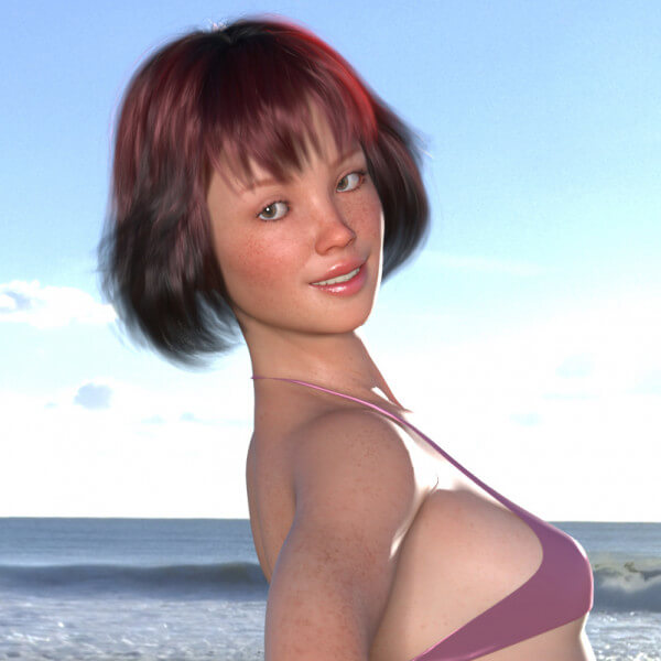 Lori at the Beach 5