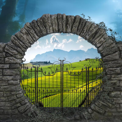 The Forest Gate 3D Wallpaper