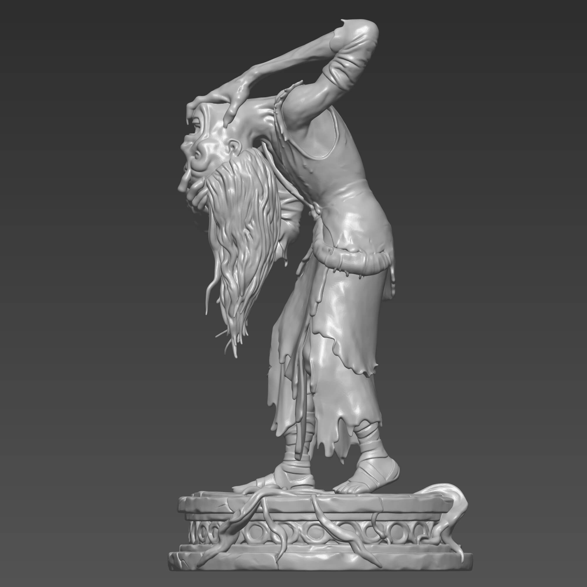 Baba Yaga Hellboy Figure STL 3D Digital File 3D Model