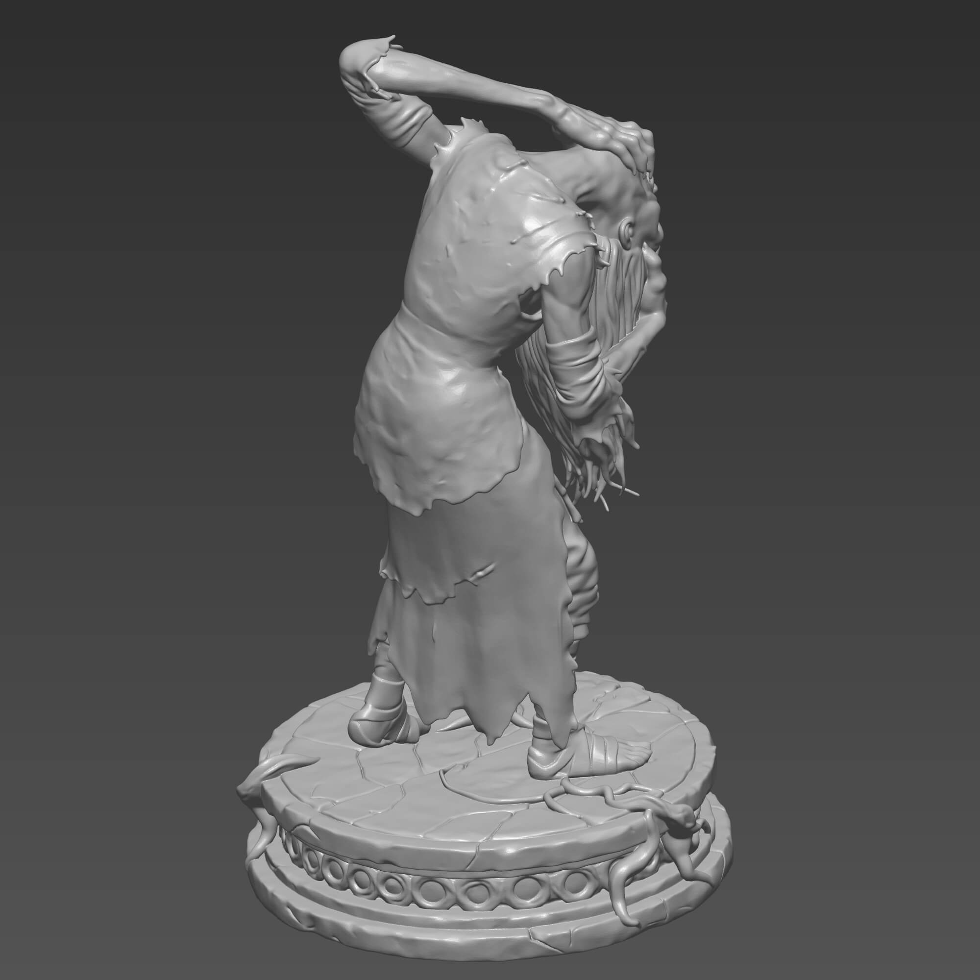 Baba Yaga Hellboy Figure STL 3D Digital File 3D Model