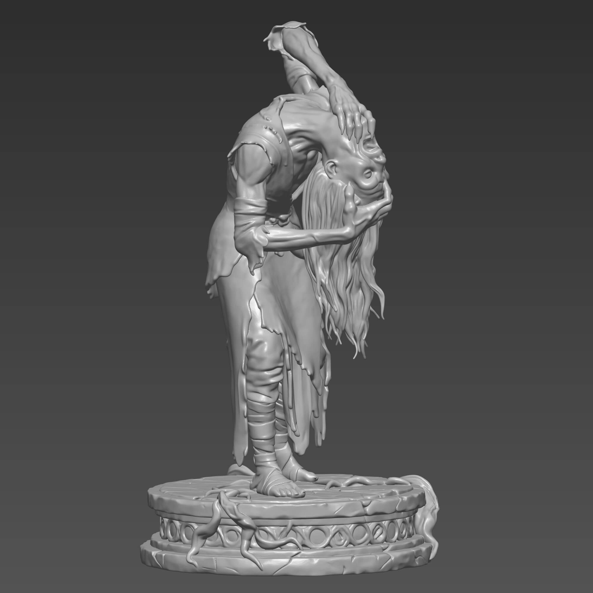 Baba Yaga Hellboy Figure STL 3D Digital File 3D Model