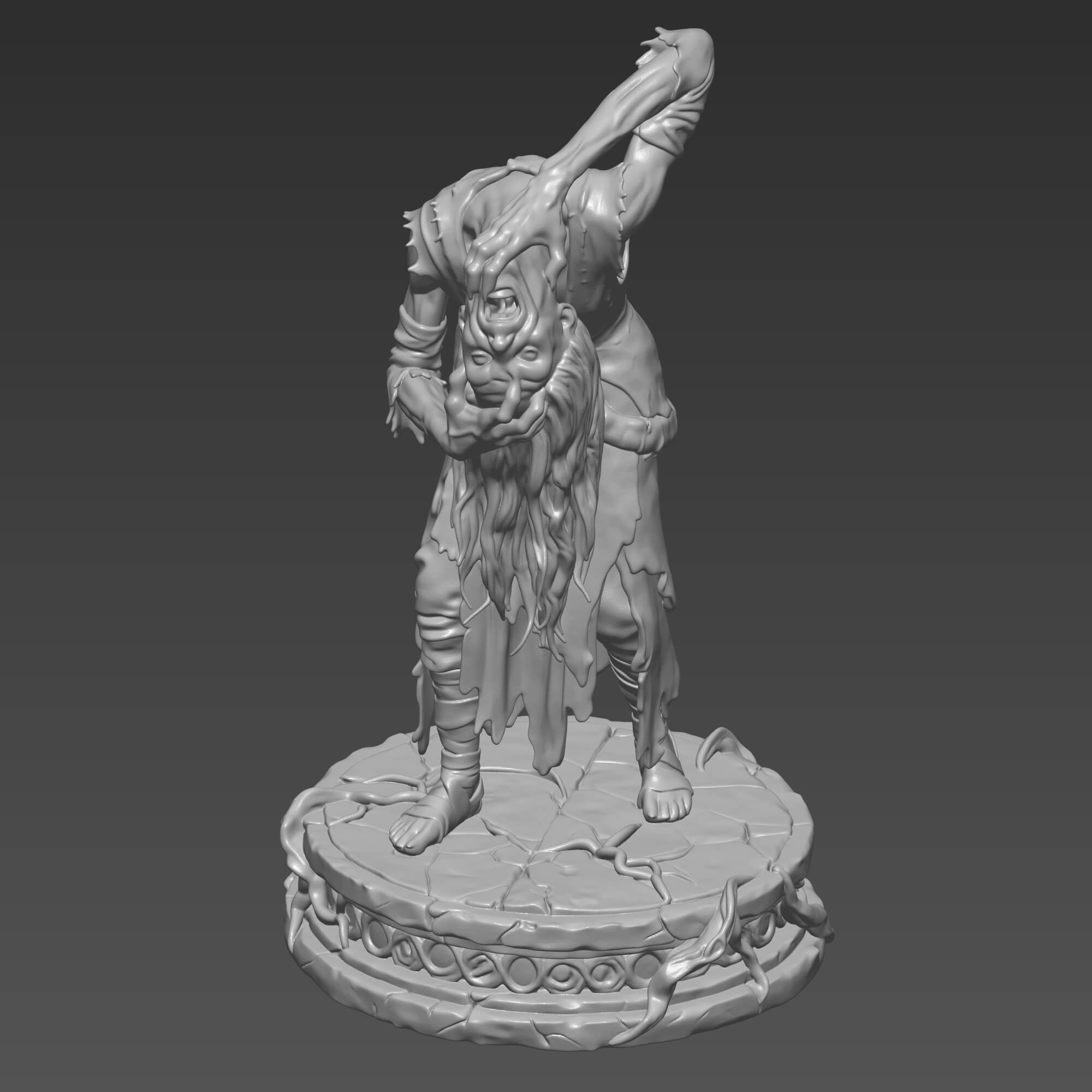 Baba Yaga Hellboy Figure STL 3D Digital File 3D Model