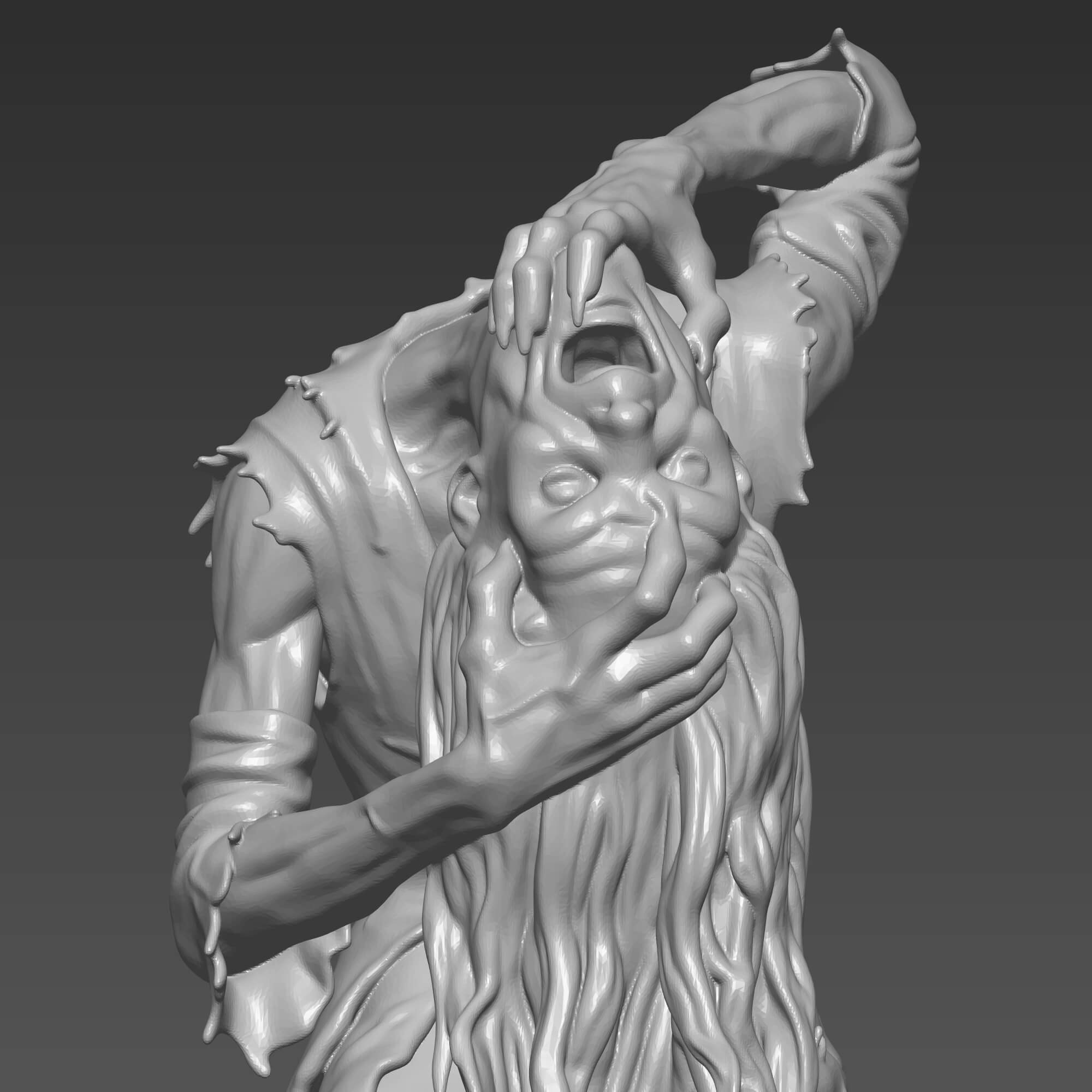 Baba Yaga Hellboy Figure STL 3D Digital File 3D Model