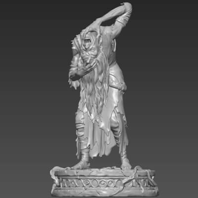 Baba Yaga Hellboy Figure STL 3D Digital File