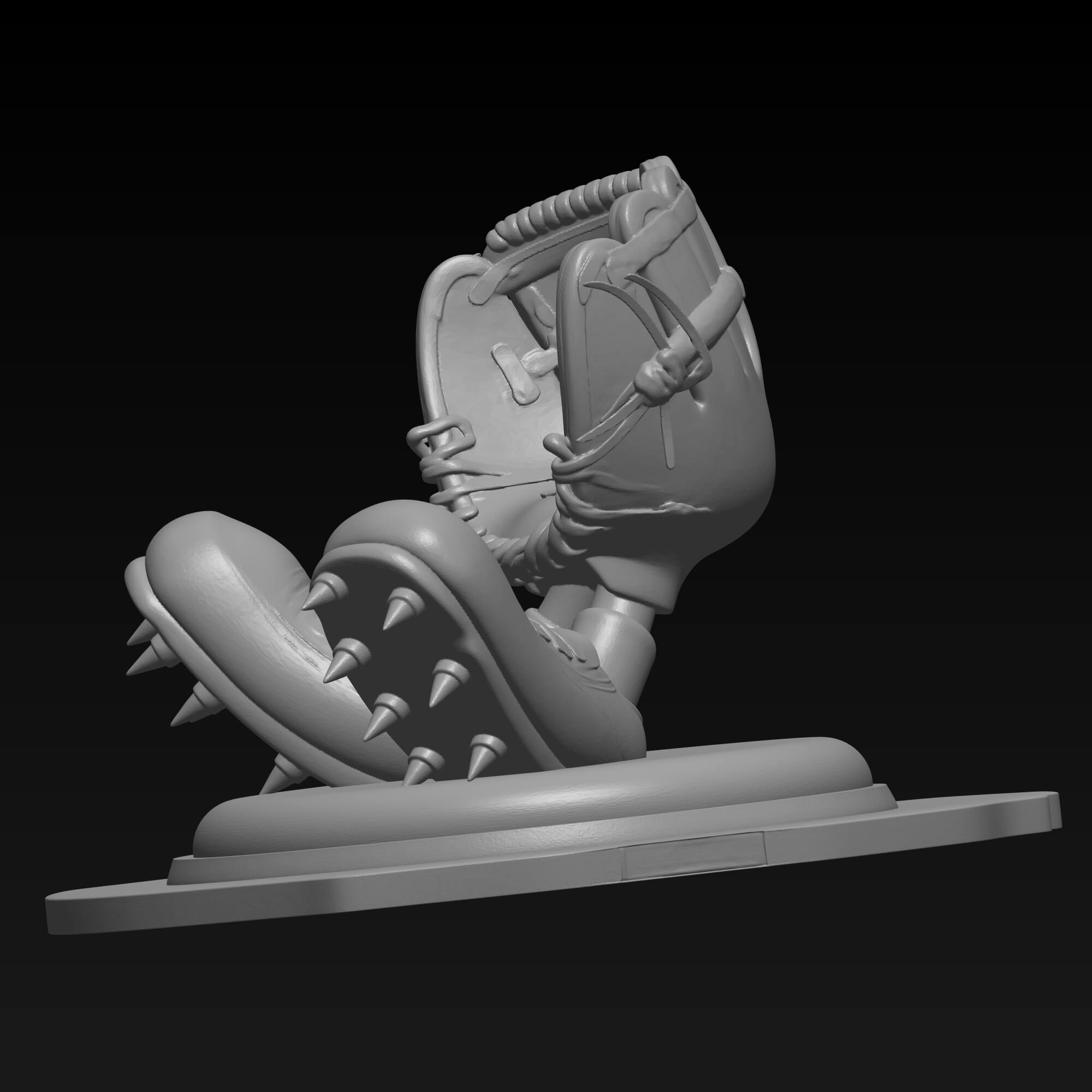 Baseball Glove and Cleats Character 3D STL File 3D Model