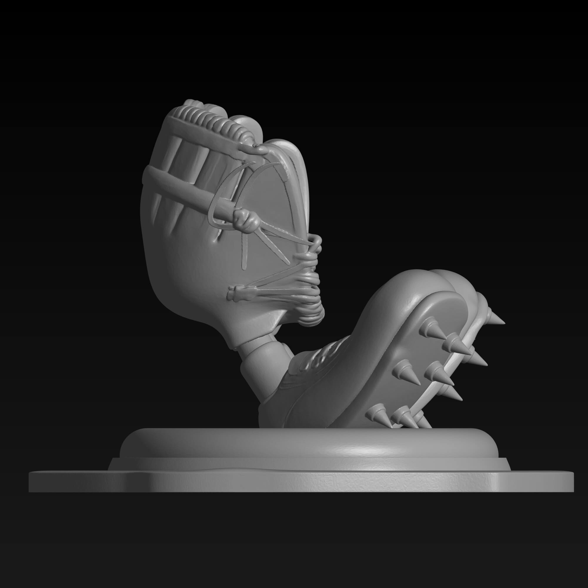 Baseball Glove and Cleats Character 3D STL File 3D Model
