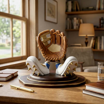 Baseball Glove and Cleats Character 3D STL File