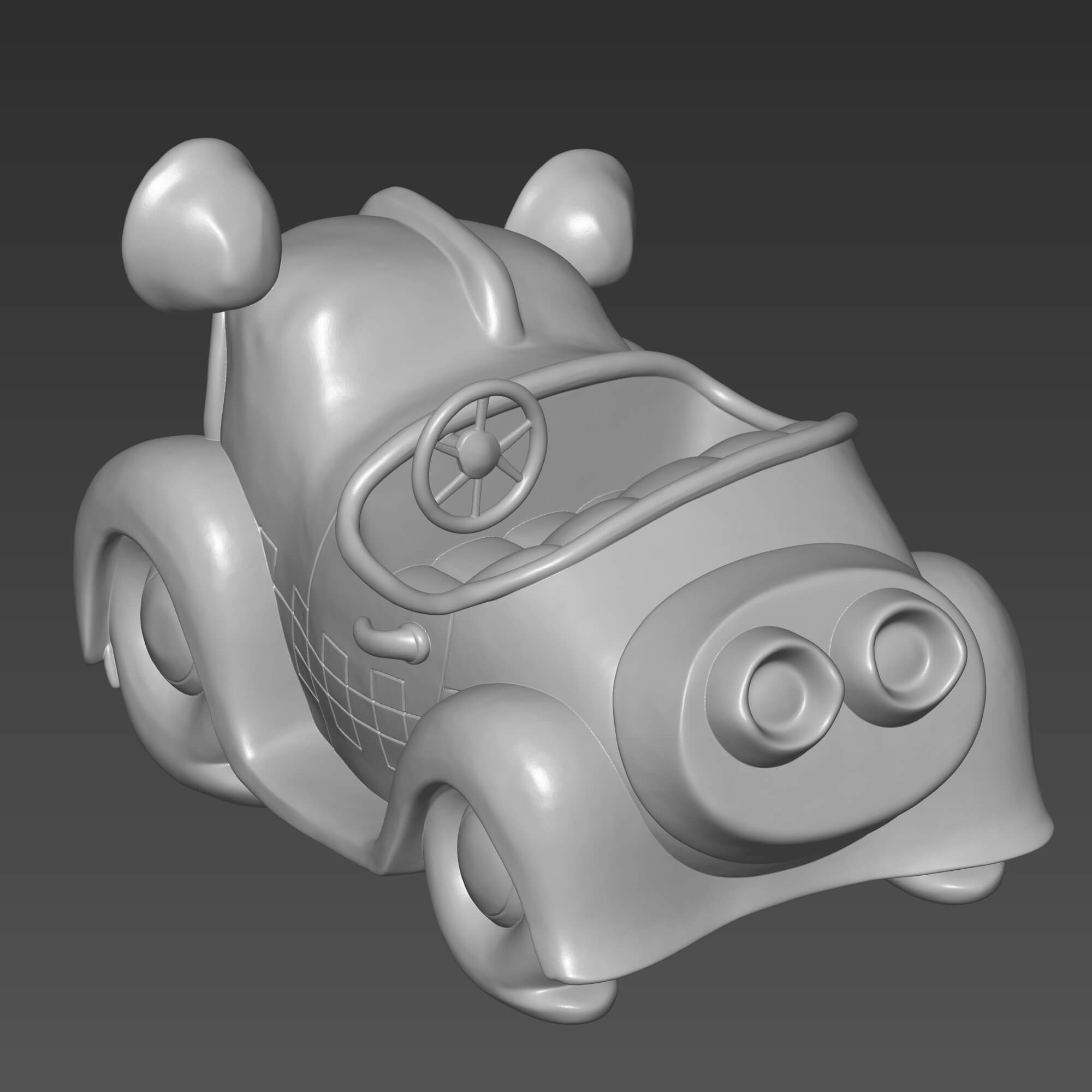 Benny the Cab STL File for 3D Printing 3D Model