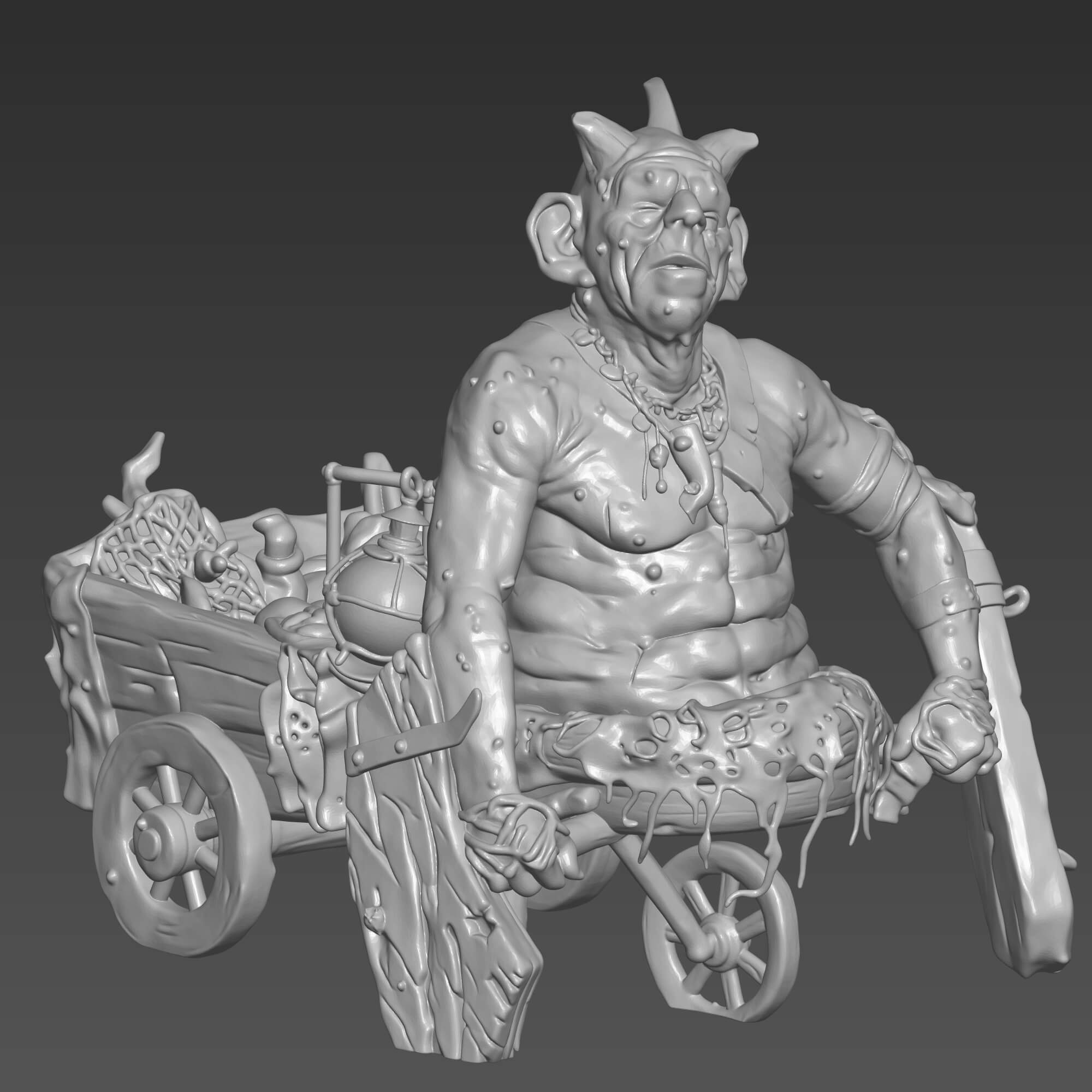 Bethmoora Goblin STL - Hellboy Inspired Miniature 3D Model