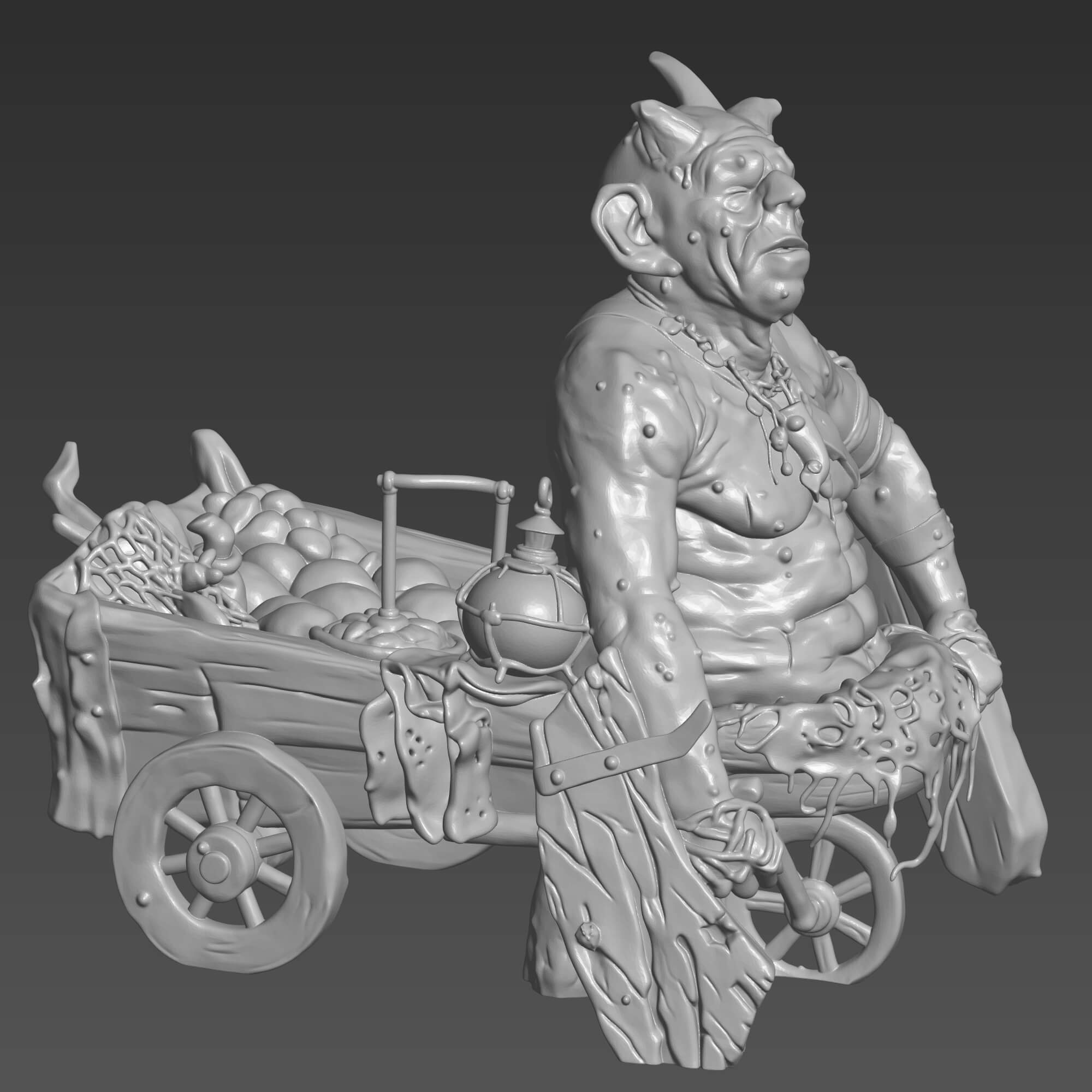 Bethmoora Goblin STL - Hellboy Inspired Miniature 3D Model