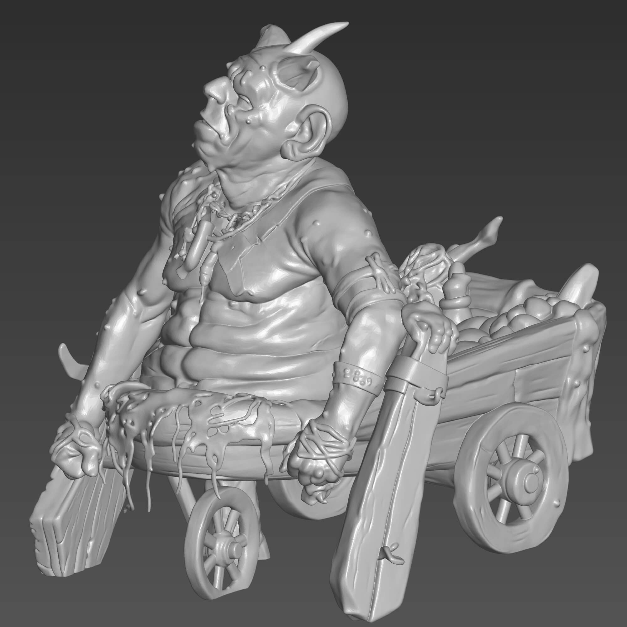 Bethmoora Goblin STL - Hellboy Inspired Miniature 3D Model