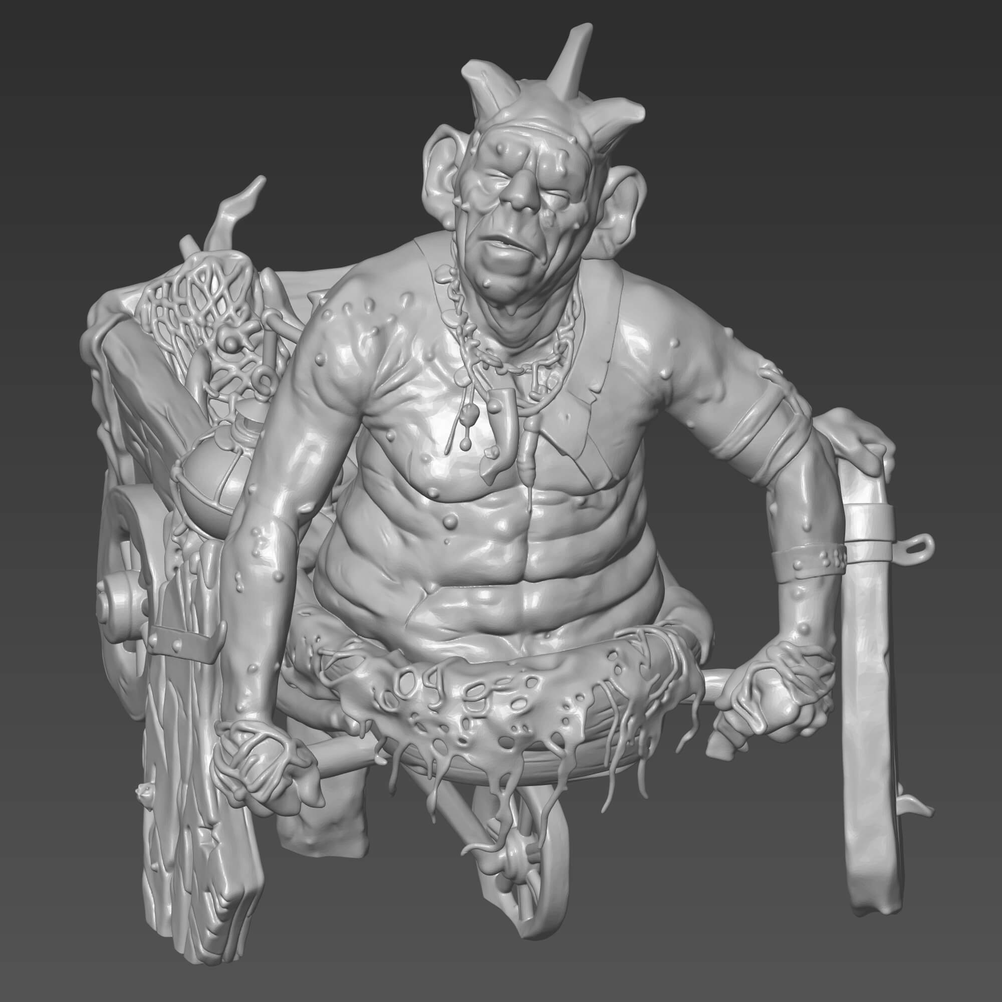 Bethmoora Goblin STL - Hellboy Inspired Miniature 3D Model