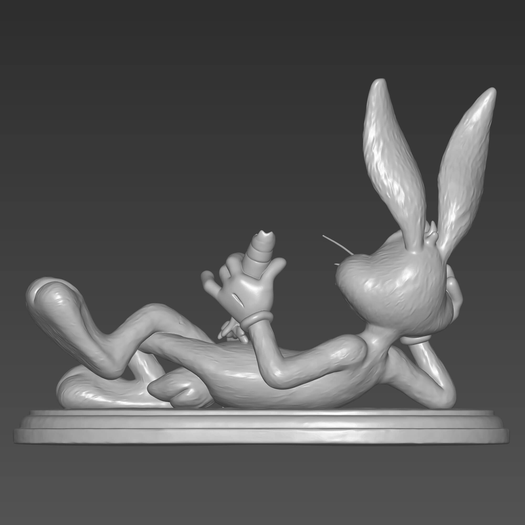 Bugs Bunny 3D STL File for FDM Printing 3D Model