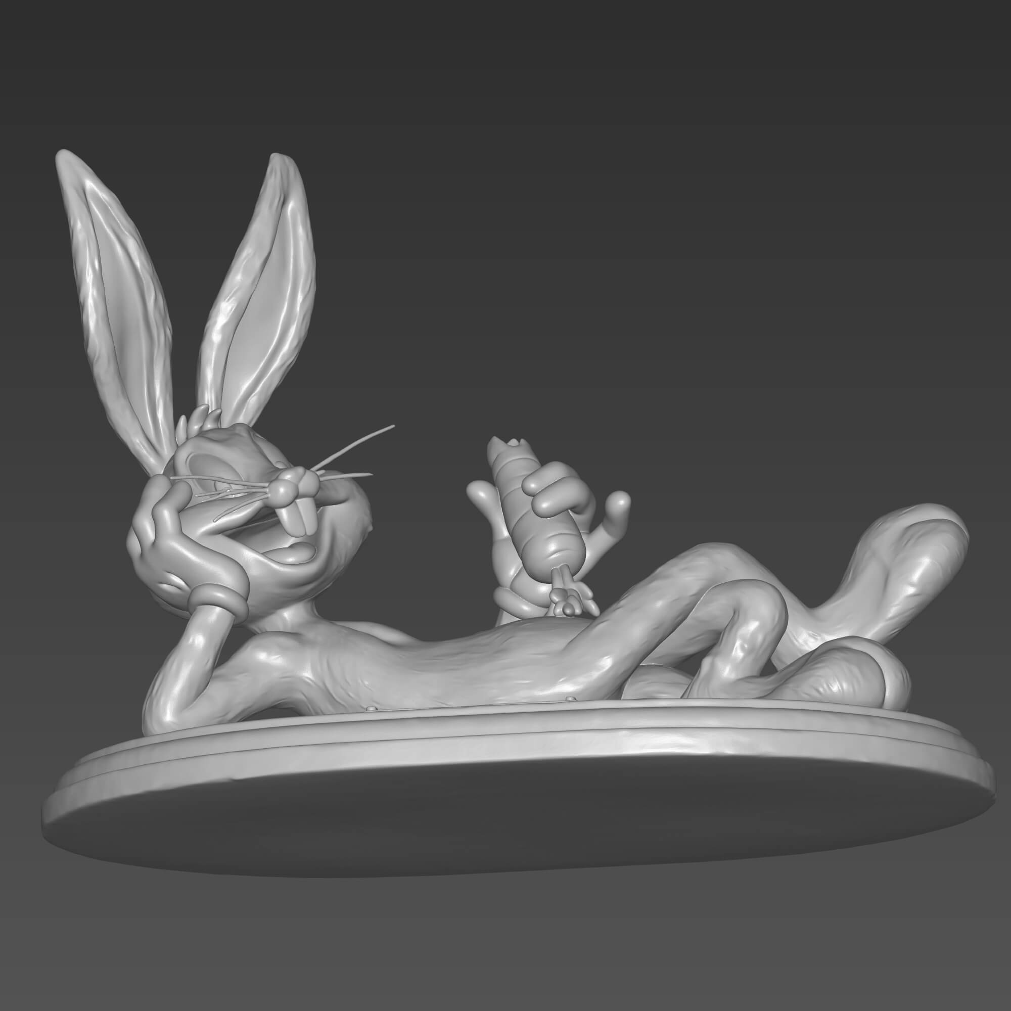 Bugs Bunny 3D STL File for FDM Printing 3D Model
