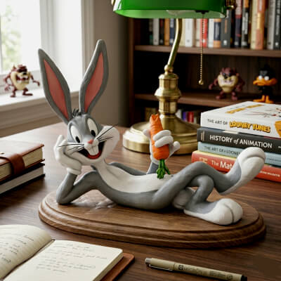 Bugs Bunny 3D STL File for FDM Printing