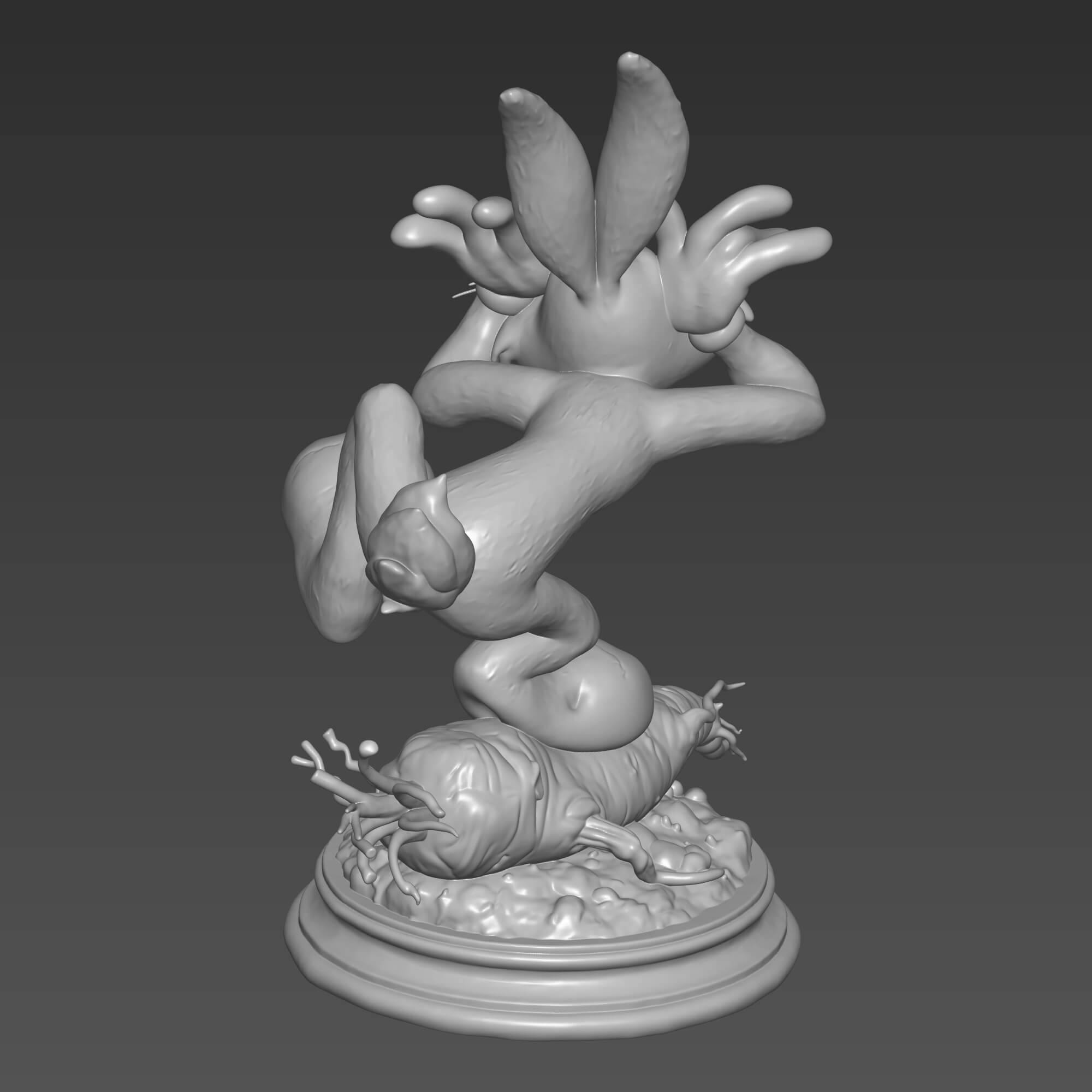 Bugs Bunny 3D STL File Looney Tunes Figurine 3D Model