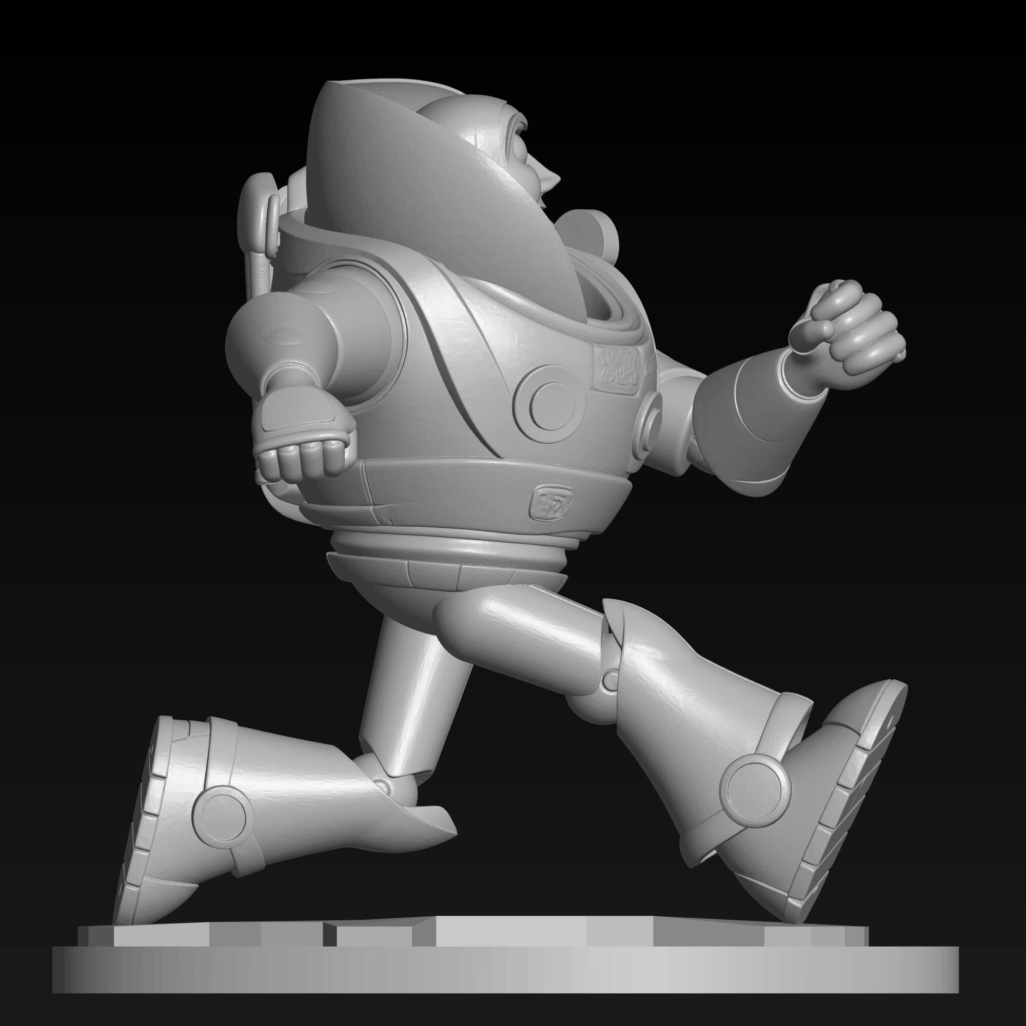 Buzz Lightyear Running 3D Print STL File 3D Model