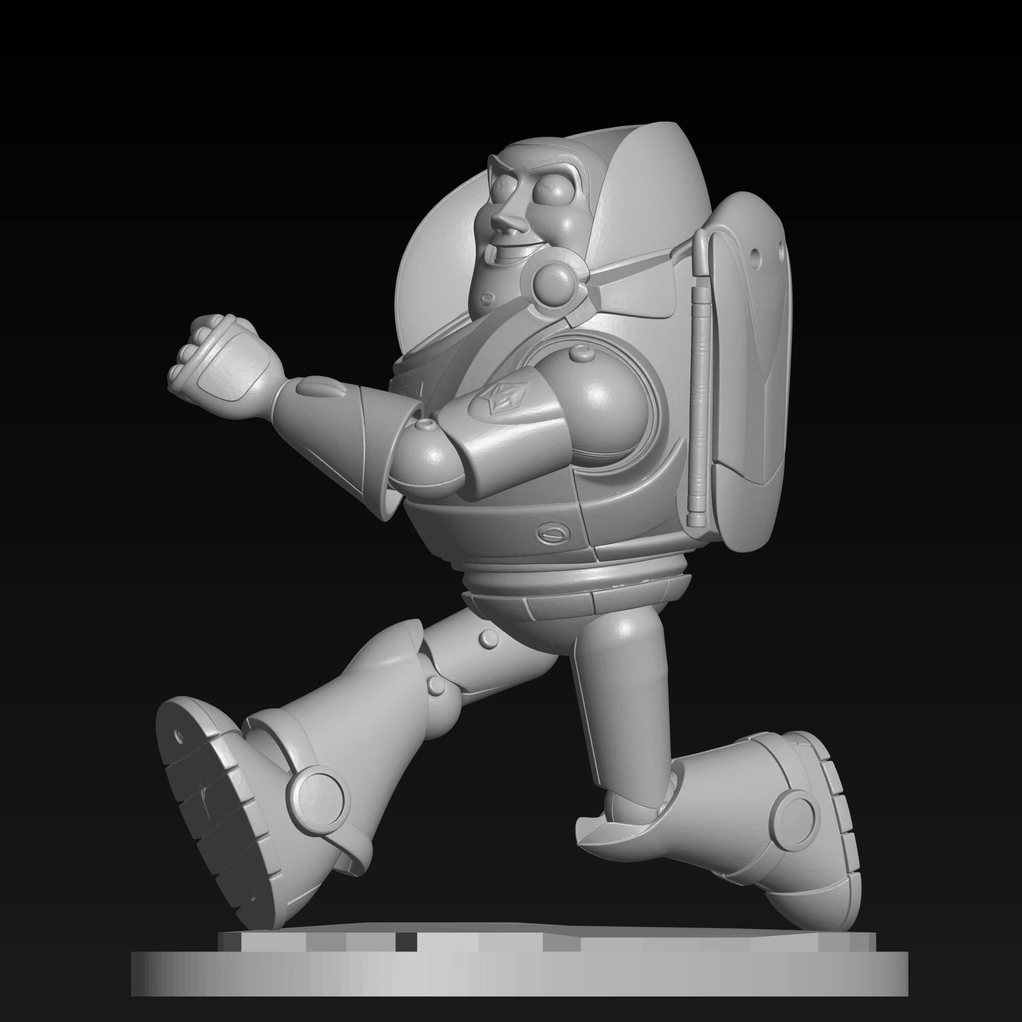 Buzz Lightyear Running 3D Print STL File 3D Model