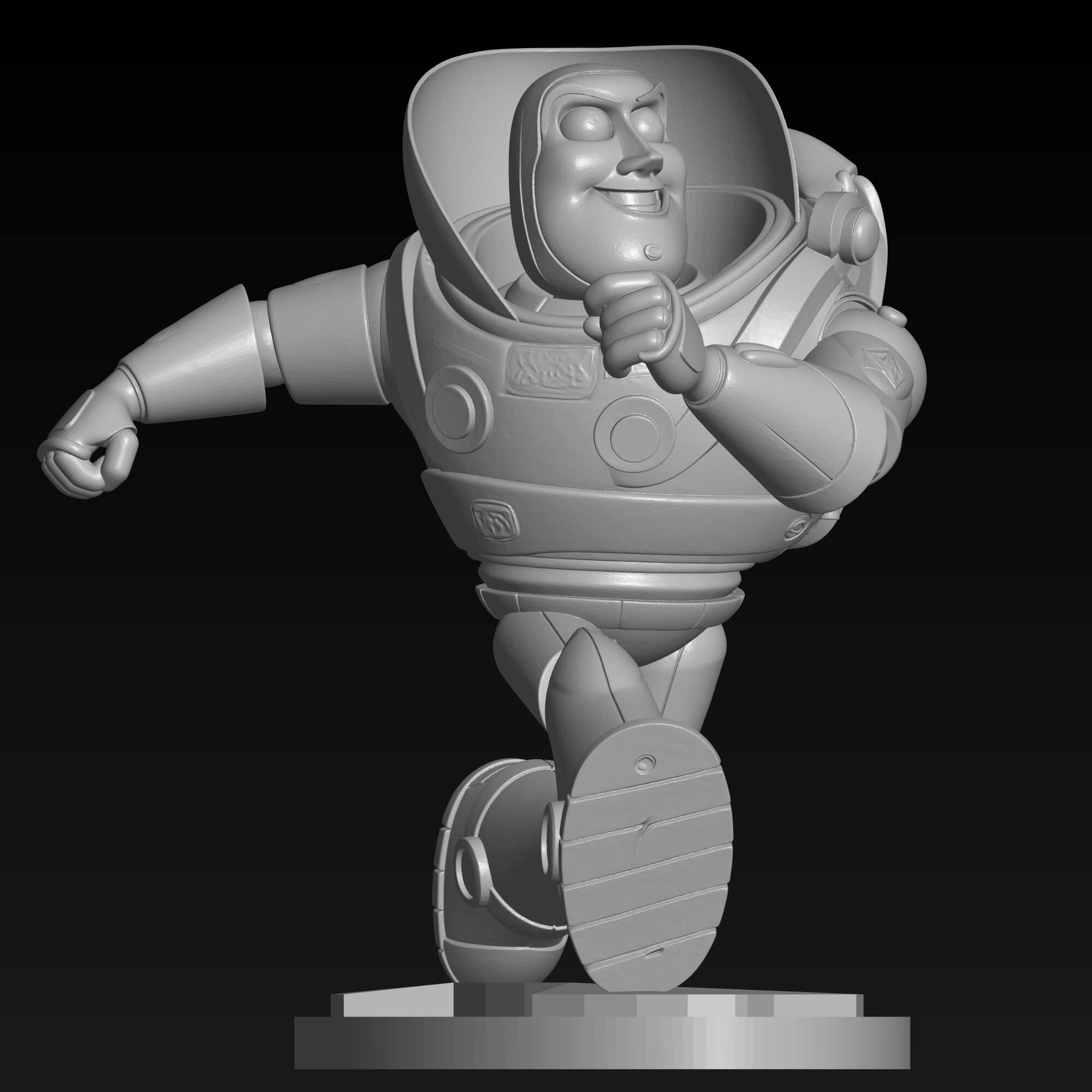 Buzz Lightyear Running 3D Print STL File 3D Model