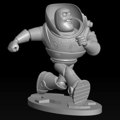 Buzz Lightyear Running 3D Print STL File