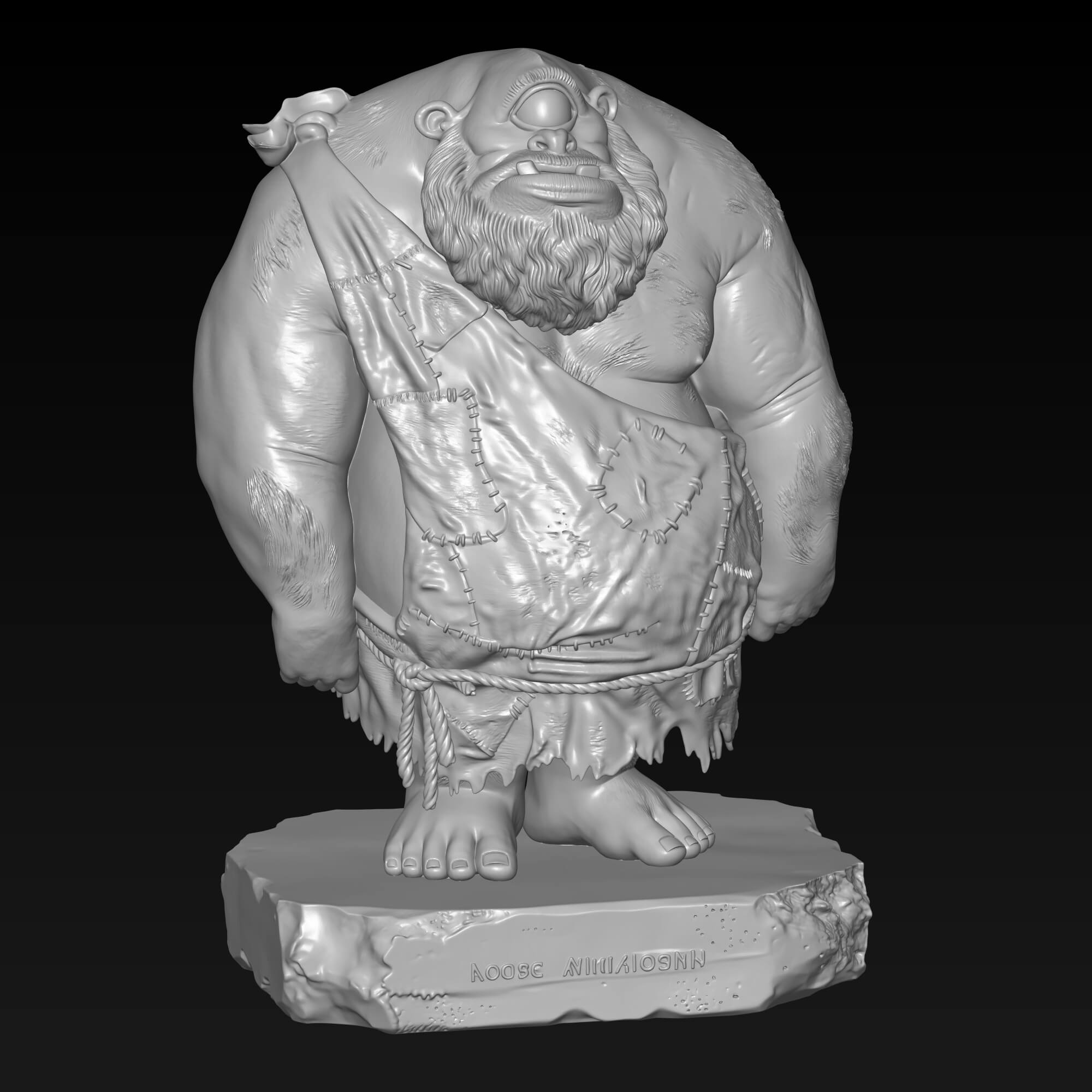 Cyclops 3D STL File Mythological Monster Miniature 3D Model