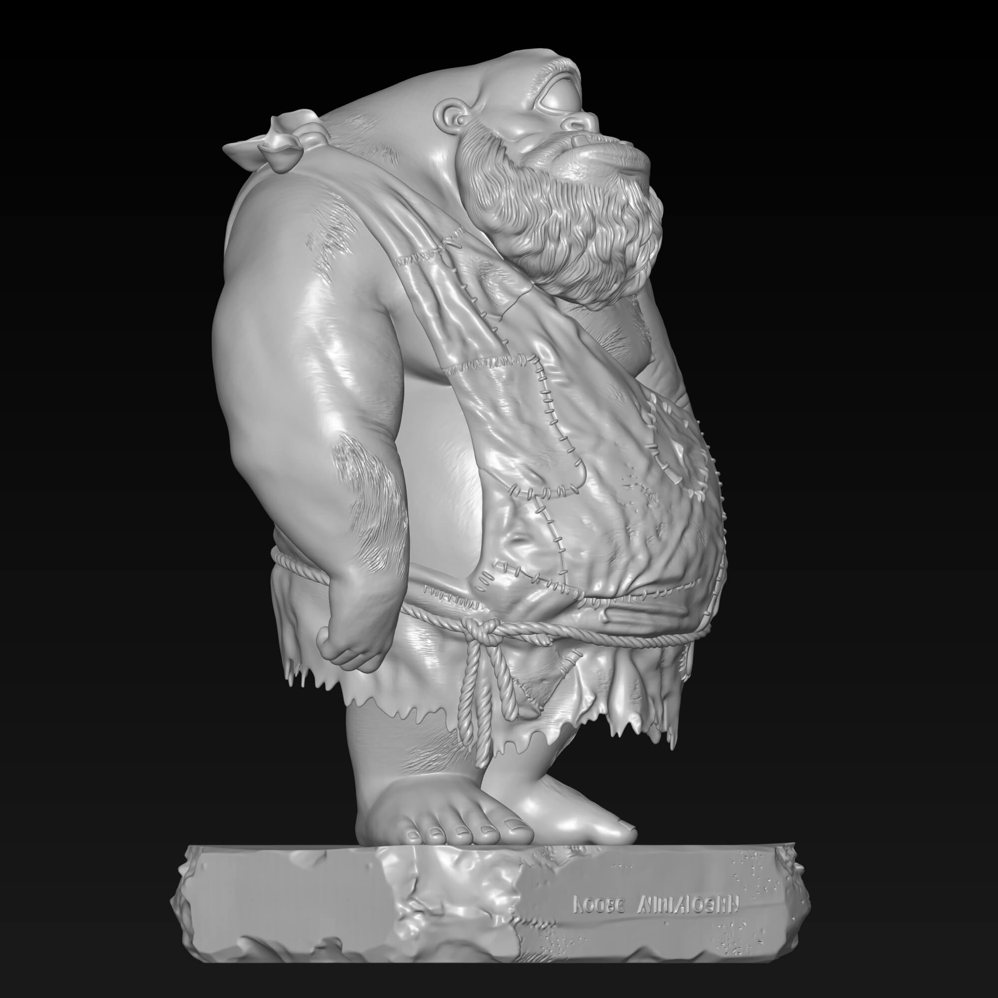 Cyclops 3D STL File Mythological Monster Miniature 3D Model