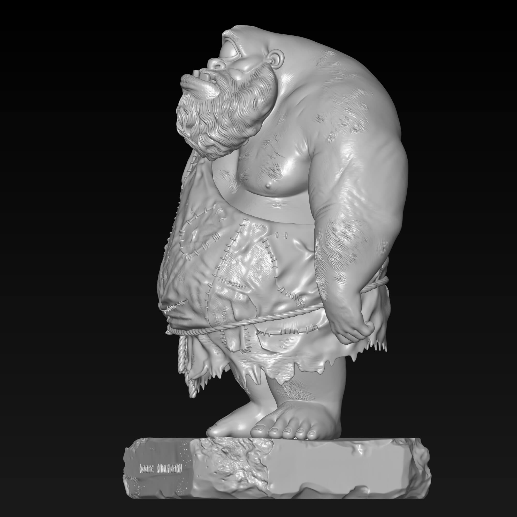 Cyclops 3D STL File Mythological Monster Miniature 3D Model