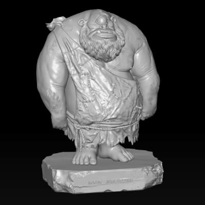 Cyclops 3D STL File Mythological Monster Miniature