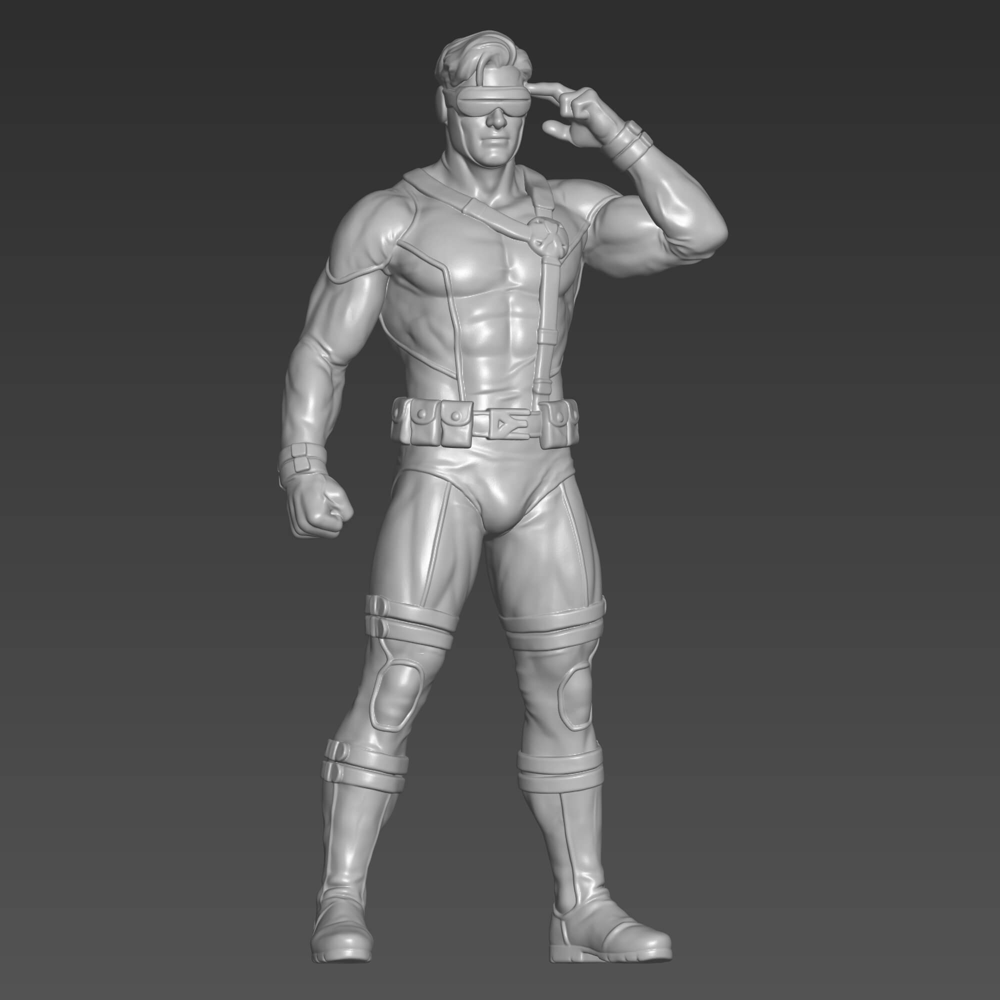 Cyclops 3D STL File Scott Summers Marvel Figure 3D Model