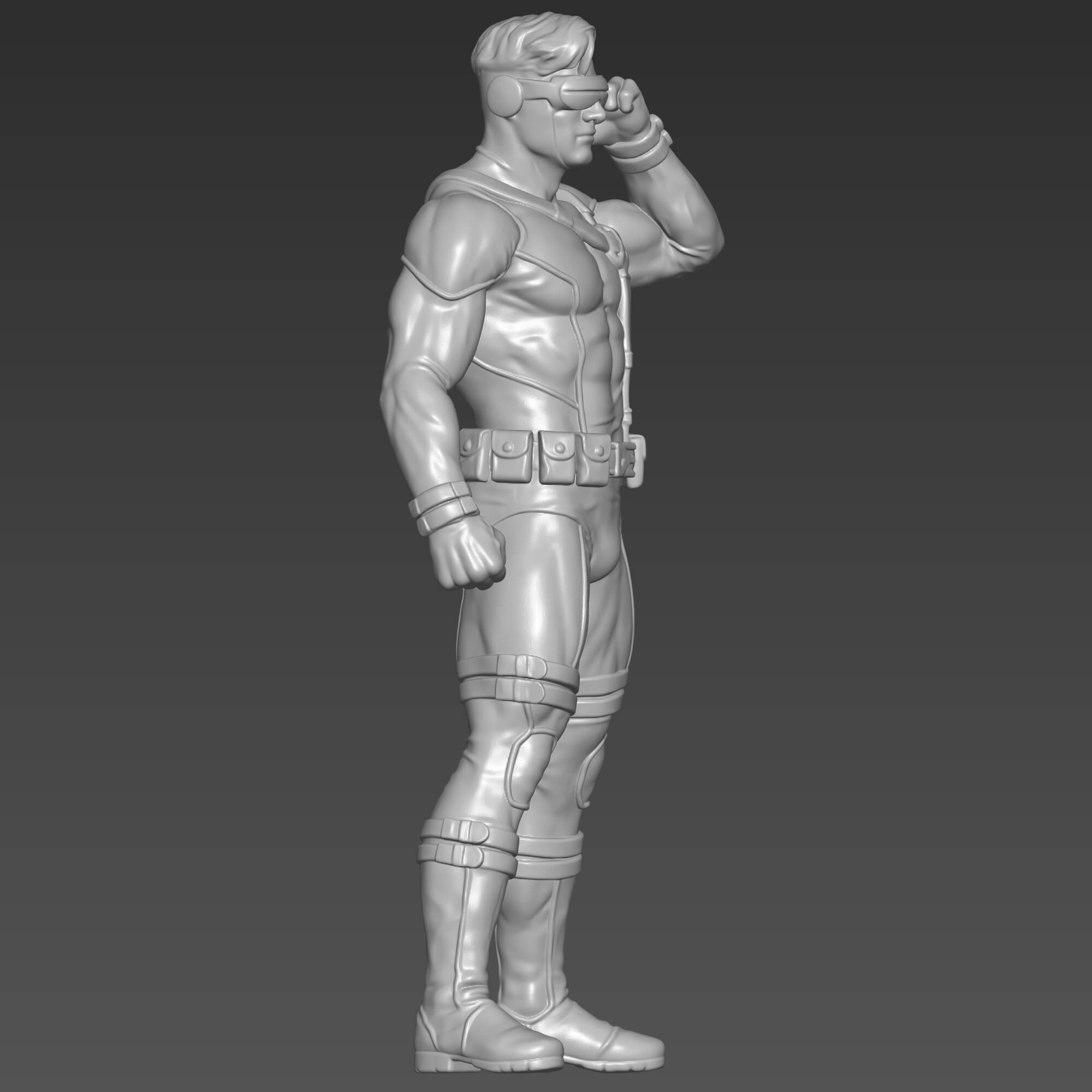 Cyclops 3D STL File Scott Summers Marvel Figure 3D Model