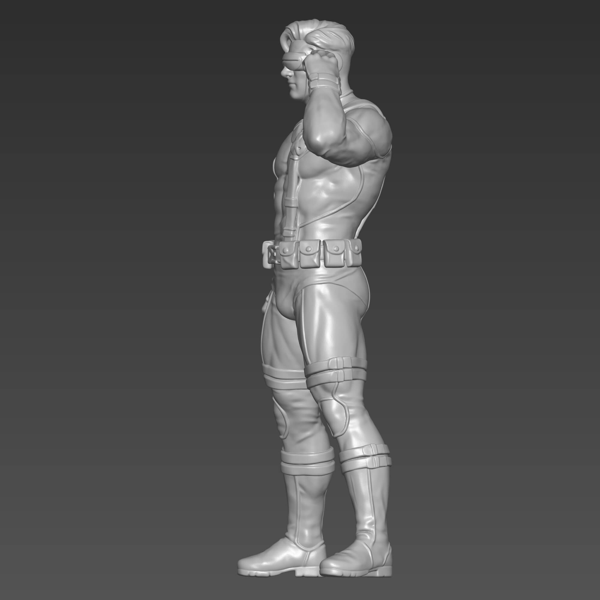 Cyclops 3D STL File Scott Summers Marvel Figure 3D Model