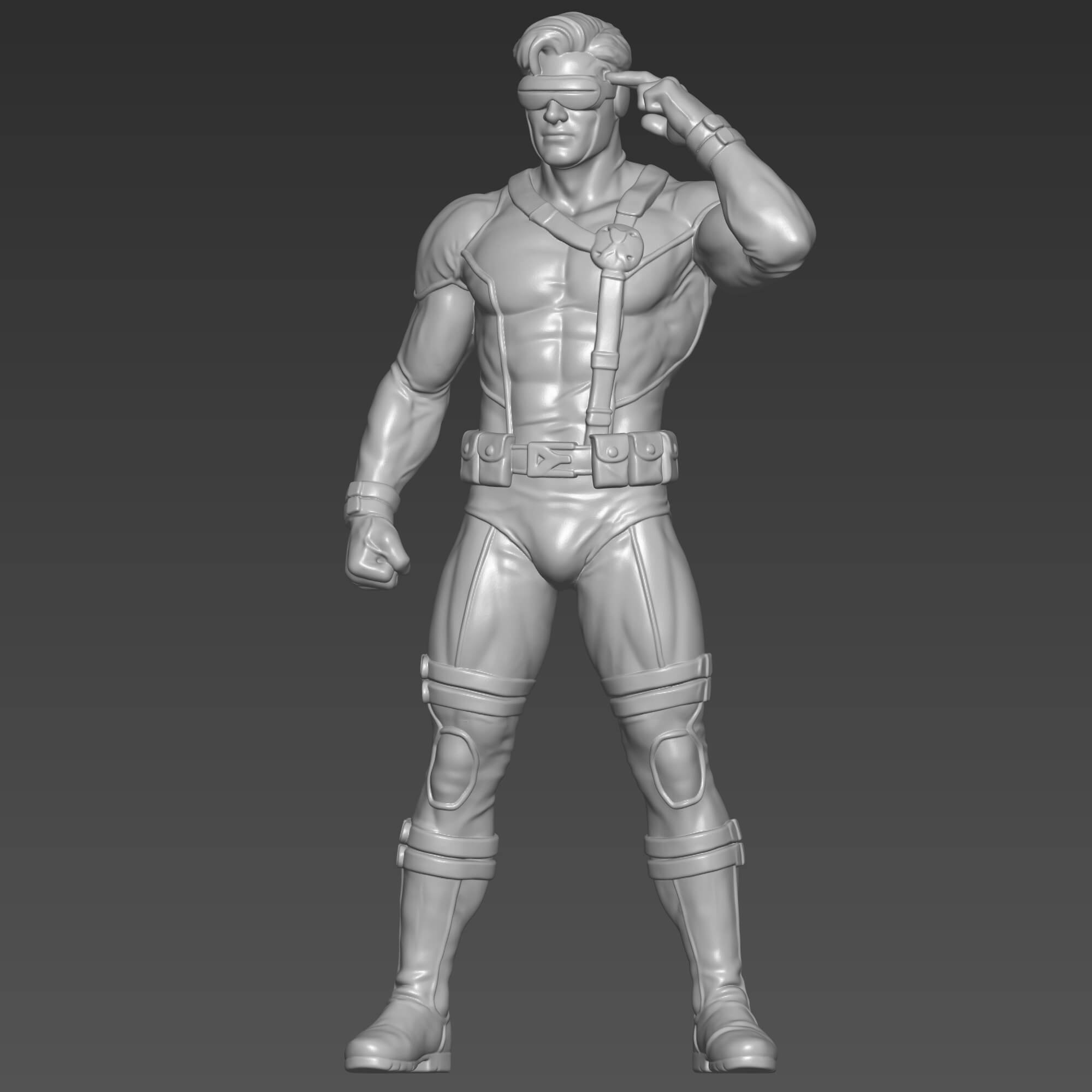 Cyclops 3D STL File Scott Summers Marvel Figure 3D Model